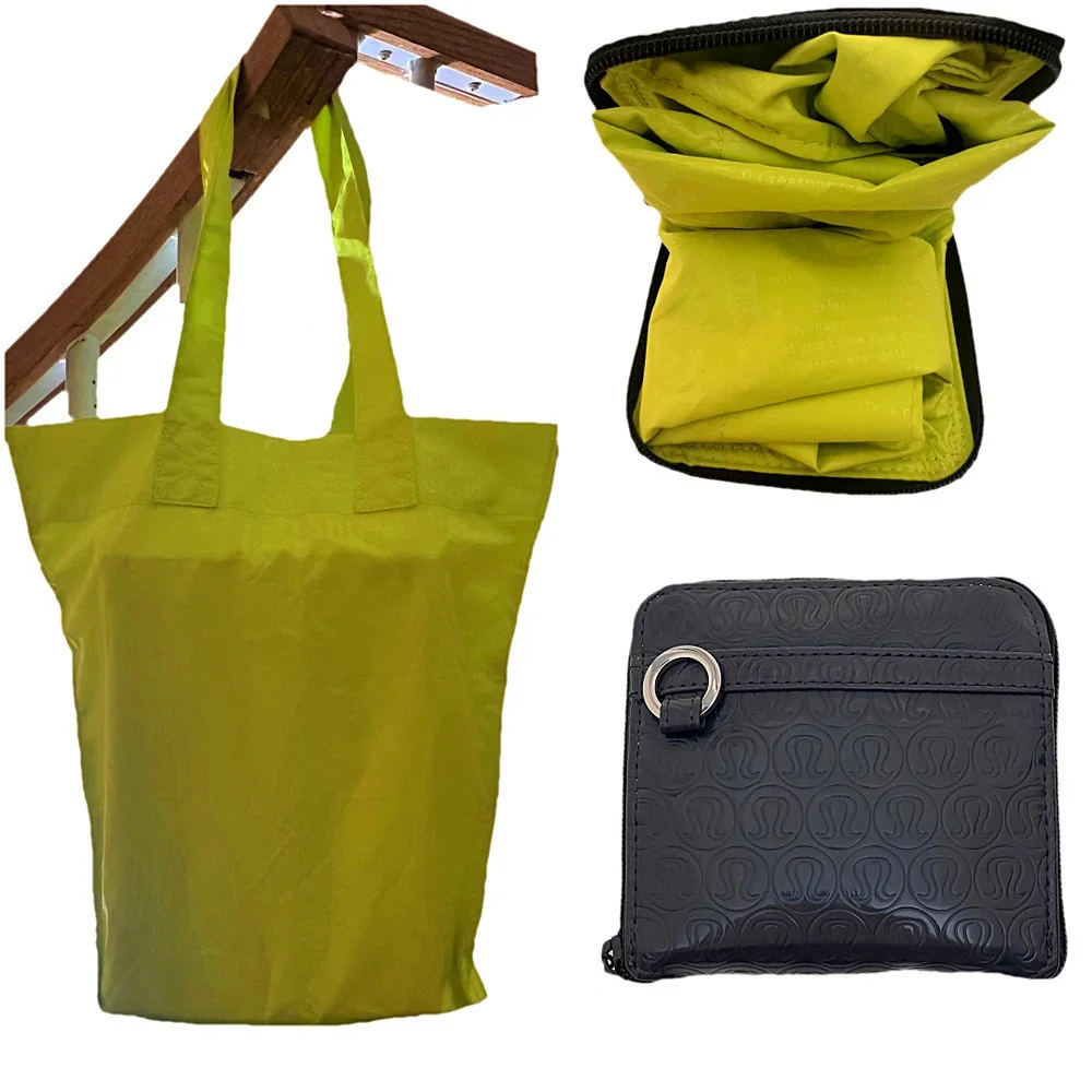 lululemon packable bag lululemon athletica | Bags | Lululemon Packable Lightweight Shopper Tote  Green Nwot